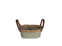 29QXE ZINC bucket green with rope H10