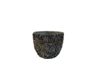 32CHE CEMENT pot flowers H11.5