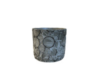 32CHE CEMENT pot striped circles H14