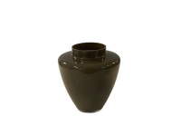 30BME GLASS vase olive green M. D13 H24