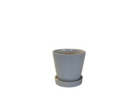 37SDE CERAMIC pot white flowers H12.5
