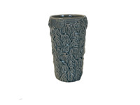 37SDE CERAMIC vase flower lightblue H25