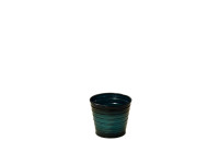 38SHE METAL ribbed pot glossyblue D10 H9