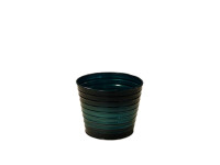 38SHE METAL ribbed pot glossyblue D15H12