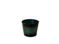 38SHE METAL ribbed pot glossyblue D18H15