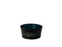 38SHE METAL ribbed pot glossyblue D21H10
