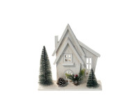 41HCE WOOD houses white trees H31 LED