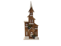 41HCE WOOD church brown 7 windows H58+LD