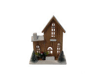 41HCE WOOD small+big house brown H30 led