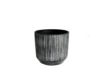 PSVE1 ANTHRACITE (4) flowerpot D24 H22