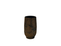 PSVE1 BLACK/GOLD vase D15 H27
