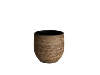 PSVE1 BROWN/PINKISH(4) flowerpot D24 H22