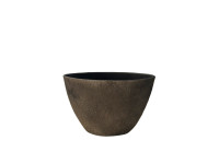 PMTE1 RUSTIQUE BROWN oval bowl 28x15x19