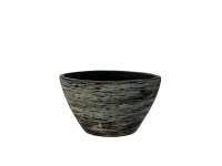 PMTE1 ANTIQUE BLUE Oval bowl 28x15x19