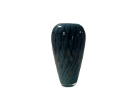 62DPE GLASS vase marble blue D19 H36