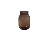 62DPE GLASS vase purple D18 H28