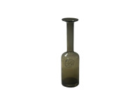 62DPE GLASS bottle shape brown H36.5