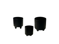 34SNN METAL pot black set/3