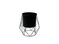 34SNN METAL pot black straight lines D15
