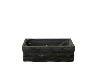 31AHN WOOD tray rectangual L32 dark