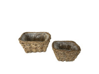 32YSN REED basket square L27 L20 set/2