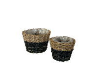 32YSN REED basket round down grey set/2