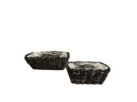 32YSN REED basket tectangle grey set/2