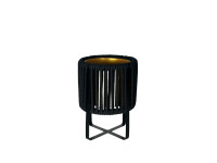 36LDN ZINC pot gold frame black H29