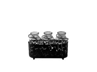 35SQN ZINC flower frame bl 3 glasses H10