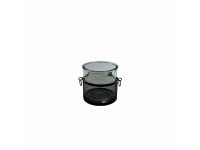 35SQN ZINC candle holder black D12