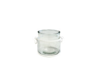 35SQN ZINC candle holder white D12