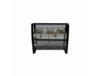 35SQN ZINC 3 glasses in black holder L27