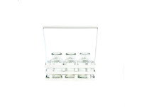 35SQN ZINC shelf 3 glasses white