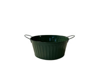 35SQN ZINC round bucket w/stripes gr H10