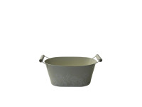 35SQN ZINC oval bucket creme w brush H11