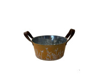 35SQN ZINC round bucket orange white H10