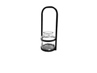 35SQN ZINC candle holder with ear H39