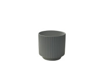 40LCN CERAMIC pot ridge white mat S