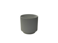 40LCN CERAMIC pot ridge white mat L