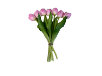 65ZLN SILK FLOWER 7 headed tulip l.pink
