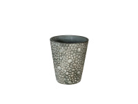 43WJN CEMENT pot grey circles H17