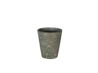 43WJN CEMENT pot grey circles H15