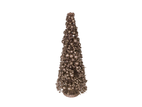 45SHN WOOD xmas tree, champagne H50