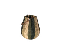 46LJN REED latern with handle green H30