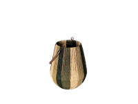 46LJN REED latern with handle green H25