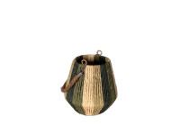 46LJN REED latern with handle green H18