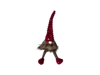 63DLN TEXTILE gnome sitting red H58