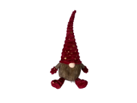 63DLN TEXTILE gnome sitting red M H44