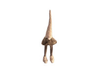 63DLN TEXTILE gnome sitting beige  H58