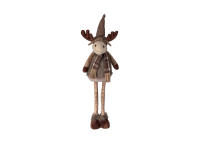 63DLN TEXTILE reindeer standing beige L
